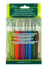 Haaknaalden set Clover Amour 2.0mm tot 6.0mm