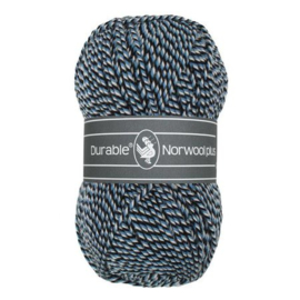 Durable Norwool plus blauw grijs melee M235