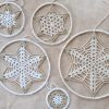 Workshop Kerstboom mandala's naturel haken op beurs textiel & handwerkdagen