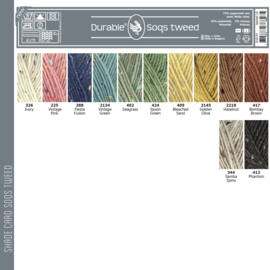 Durable Soqs tweed 402 Seagrass