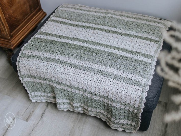 Haakpakket Cosy stripes deken