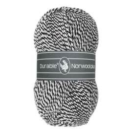 Durable Norwool plus Zwart/wit melee M000