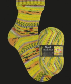 Breipakket sokken breien met Opal met kleuren van Hundertwassers schilderijen
