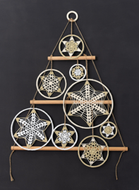 Workshop Kerstboom mandala's naturel haken op beurs textiel & handwerkdagen