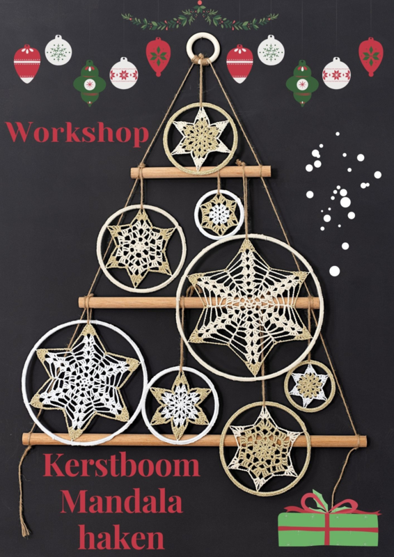 Workshop Kerstboom Mandala haken
