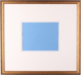 Framing category C (Gold colored framing with a double passe partout).