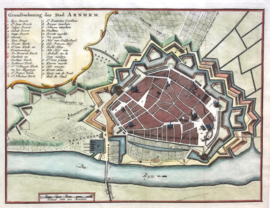 Plattegrond Arnhem.