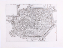 Plattegrond Leiden.