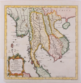 Kaart Thailand en Vietnam.