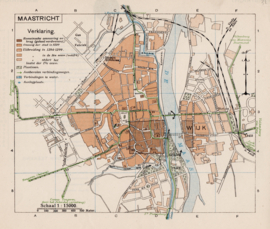 Plattegrond Maastricht.