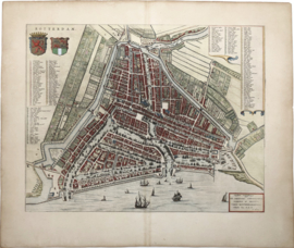 Town plan of Rotterdam.