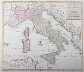 Map of Italy.