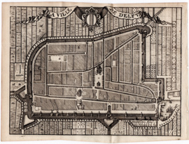 Plattegrond Delft