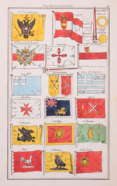 Vlaggenkaartje, Malta, Japan, Oostenrijk, Griekenland, enz...