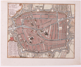 Plattegrond Leiden.