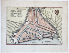 Town plan of Rotterdam.