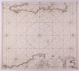 Zeekaart Caribean.