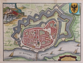 Town plan of Deventer.