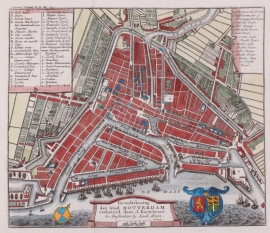 Town plan Rotterdam.