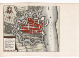 Town plan of Schoonhoven.