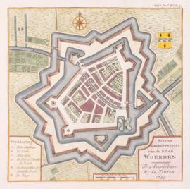 Town plan of Woerden.