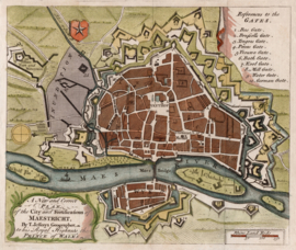 Plattegrond Maastricht.