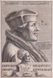 A portrait of Erasmus.