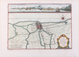 Plattegrond en Panorama Batavia.