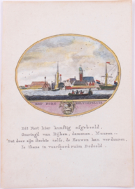 View on the village Hellevoetsluis.