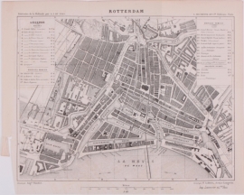 Plattegrond Rotterdam.