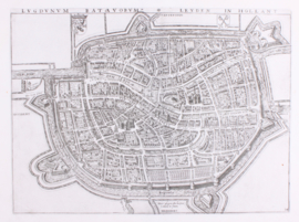 Plattegrond Leiden.