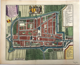 Plattegrond Delft.