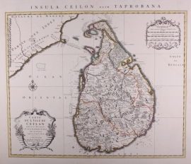 Map of Sri Lanka.