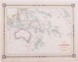 Kaart Australië.