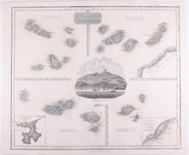 Kaart Atlantische eilanden.