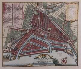 Town plan Rotterdam.