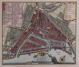 Plattegrond Rotterdam.