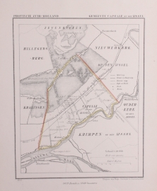 Gemeente kaartje van Capelle aan den IJssel