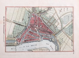 Town plan of Rotterdam.