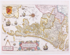 Kaart Holland.
