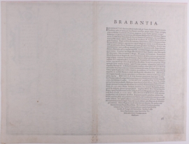 Kaart Brabant. Inferio Ris Nobi Lissima
