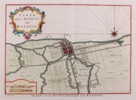 Kaart van Batavia en omgeving