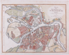 Plattegrond St. Petersburg.