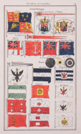 Vlaggenkaartje Frankrijk en Pruisen
