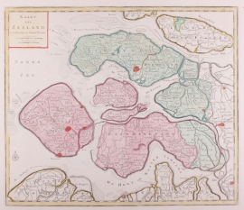 Map of Zeeland.