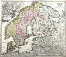 Kaart Scandinavië