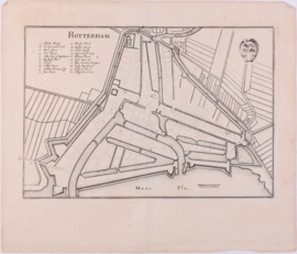 Plattegrond Rotterdam.