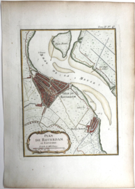 Plattegrond Rotterdam en Delfshaven.