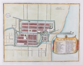 Town plan Batavia