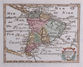 Kaartje van Zuid Amerika (Inclusief inlijsting).